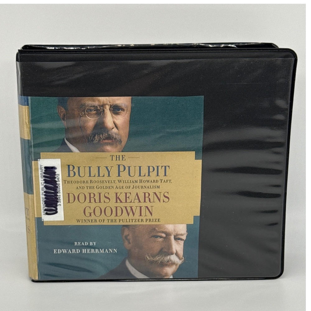 The Bully Pulpit Doris Kearns Goodwin 30 CD Unabridged Audiobook Edward Herrmann